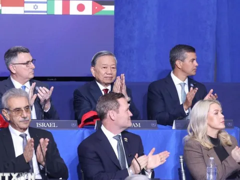 Tổng thống Donald Trump đánh giá cao việc Tổng Bí thư Tô Lâm tham dự Hội nghị Hoà bình về Dải Gaza