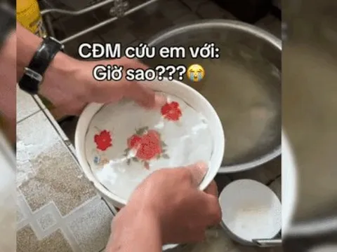 Hơn 5 triệu người xem cách 'giải cứu' chiếc đĩa kẹt cứng trong tô