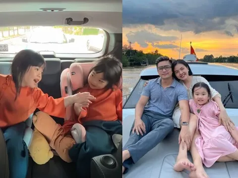 Hai con gái song sinh của Vân Trang ngồi xe hơi tiền tỷ hát múa hút 5 nghìn lượt thích, sống chuẩn tiểu thư