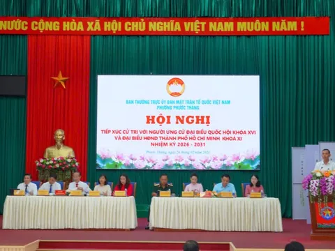 Ứng cử viên Đại biểu Quốc hội và HĐND TPHCM tiếp xúc cử tri