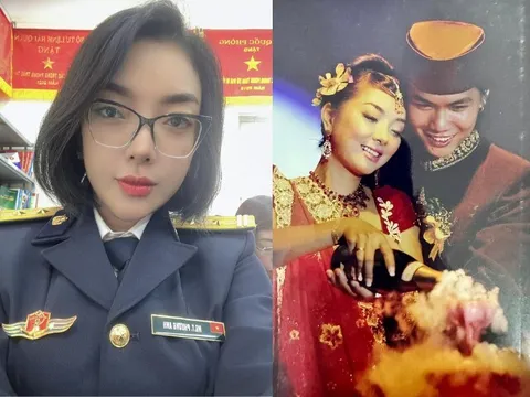 Nữ NSƯT mang hàm Thượng tá, lấy chồng Pakistan sinh đôi 1 trai 1 gái, đẻ xong đẹp nõn nà khiến chồng yêu say đắm