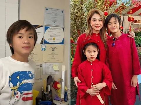 Jacky Minh Trí 14 tuổi để tóc dài, hiền lành, học giỏi, Thanh Thảo thưởng nóng cho ăn thịt 10 triệu/kg