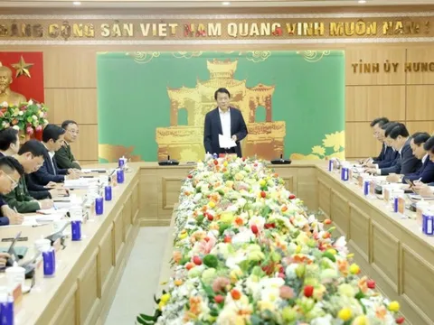 Công bố Quyết định kiểm tra, giám sát đối với Ban Thường vụ Tỉnh ủy Hưng Yên