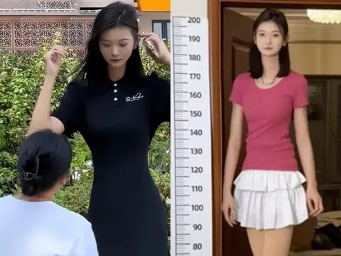 Bố mẹ chiều cao bình thường nhưng sinh con gái cao 2,2m, rất xinh đẹp, cứ ra đường là gia đình lo lắng