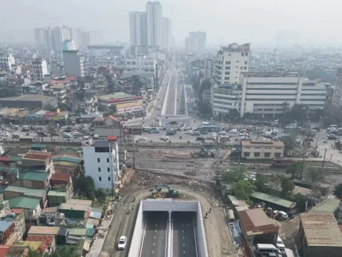 Hầm chui 780 tỷ đồng ở Hà Nội chạy nước rút về đích