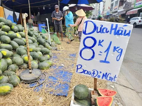 Cam sành, dưa hấu ‘dội chợ’, bán đầy vỉa hè và chợ mạng