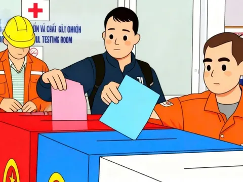 Tây Ninh: Công nhân gửi gắm niềm tin qua từng lá phiếu