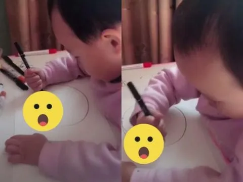 Bức vẽ nguệch ngoạc của bé gái 3 tuổi gây sốt cõi mạng, phụ huynh dụi mắt mấy lần khi thấy nội dung khó tin