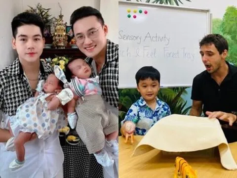 Cặp song sinh hot nhất miền Tây đến tuổi đi mẫu giáo, Hà Trí Quang - Thanh Đoàn cho học trường quốc tế