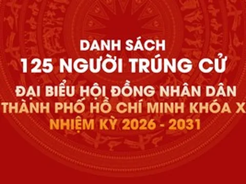 [Infographic] Danh sách 125 người trúng cử Đại biểu HĐND TPHCM khóa XI, nhiệm kỳ 2026 - 2031