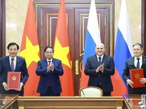 Bước tiến quan trọng trong hợp tác Việt Nam - Nga