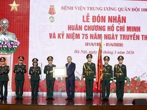 Tổng Bí thư Tô Lâm trao Huân chương Hồ Chí Minh tặng Bệnh viện Trung ương Quân đội 108