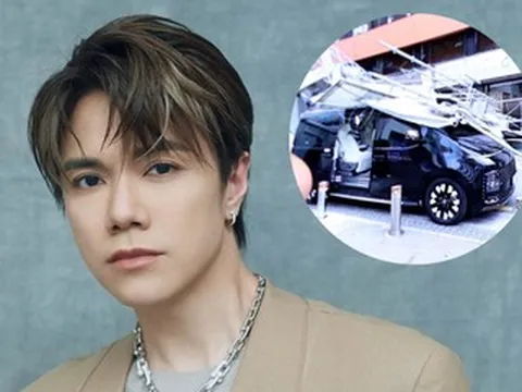 Nam ca sĩ 45 tuổi thoát nạn khi giàn giáo sập trúng xe