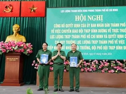 Công bố quyết định của UBND TPHCM về Lực lượng Thanh niên xung phong