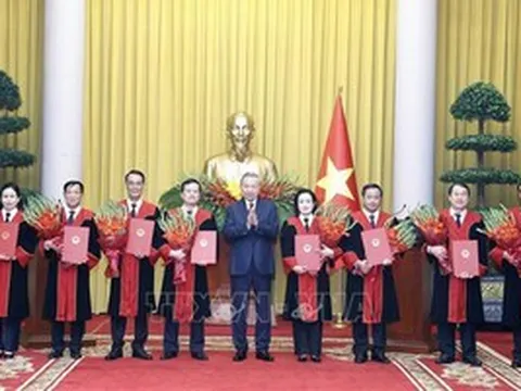 Tổng Bí thư, Chủ tịch nước Tô Lâm trao quyết định bổ nhiệm Thẩm phán TAND Tối cao