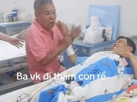 Bố vợ vượt 200km thăm con rể ốm nặng, khóc nức nở bên giường