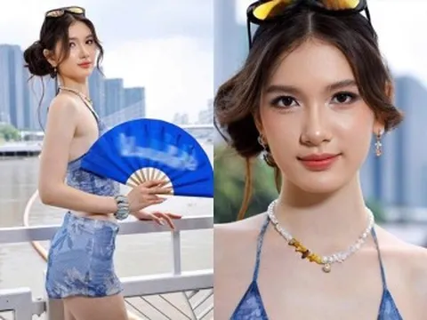 Em gái 19 tuổi của thủ môn Lâm Tây "đổ bộ" sàn catwalk: Visual sáng bừng, là tân binh mà thần thái không kém ai