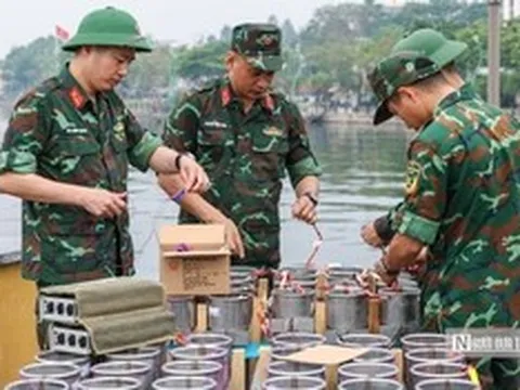 Cận cảnh trận địa pháo chào mừng dịp Giỗ Tổ 2026