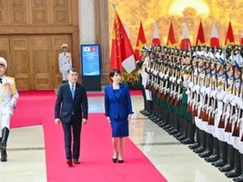 Cận cảnh Thủ tướng Lê Minh Hưng chủ trì Lễ đón chính thức Thủ tướng Nhật Bản