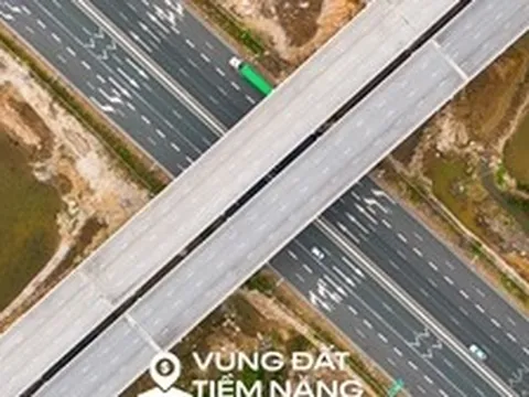 Cận cảnh nút giao rộng gấp 7 lần hồ Hoàn Kiếm, có đường nhánh dài gấp 6 lần nhịp chính cầu Nhật Tân, kết nối trực tiếp tới  siêu đô thị 18 tỷ USD tại Quảng Ninh