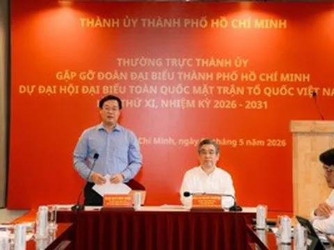 Lãnh đạo TPHCM gặp gỡ, giao nhiệm vụ cho Đoàn đại biểu dự Đại hội toàn quốc MTTQ Việt Nam