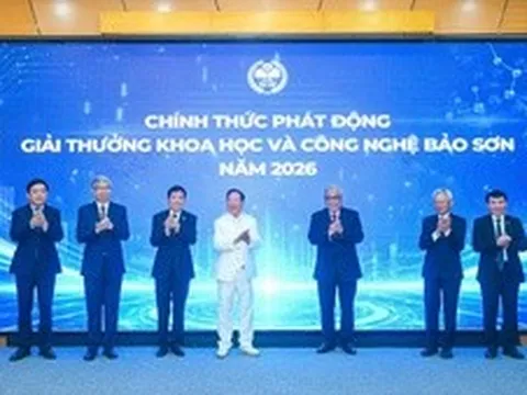 Phát động Giải thưởng Khoa học và Công nghệ Bảo Sơn 2026, tăng mức thưởng lên 140.000 USD