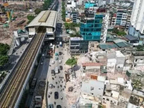 Khu dân cư cạnh ga metro thành công trường mở đường Vành đai 2,5 Hà Nội