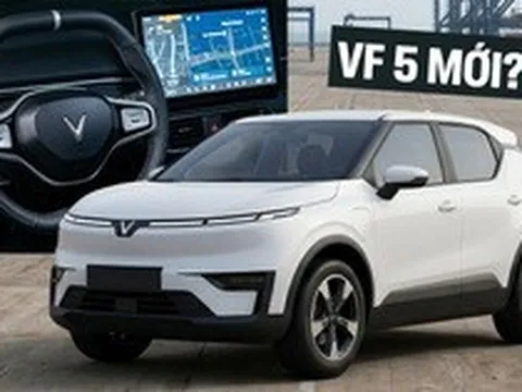 Lộ xe lạ trông như VinFast VF 5 mới: Đuôi khác biệt, vô-lăng vát 2 đáy thể thao, màn hình lớn hơn hẳn