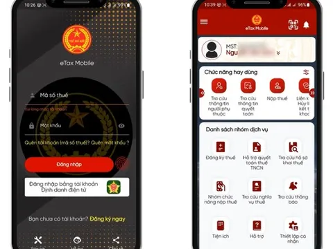 Cách xác thực sinh trắc học khi đăng ký sử dụng hóa đơn điện tử trên eTax Mobile