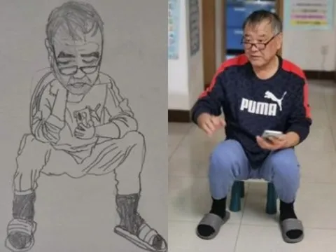 Mẹ vui mừng khi thấy con trai lớp 1 vẽ chân dung ông nội, khoe lên mạng ai cũng khen nhưng cô giáo lắc đầu