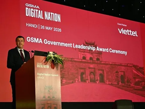Việt Nam được vinh danh Giải thưởng Lãnh đạo Chính phủ GSMA 2026 về chuyển đổi số