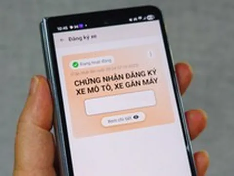 Công nghệ 1/6: Chứng nhận đăng ký xe điện tử đã có trên VNeID và VNeTraffic