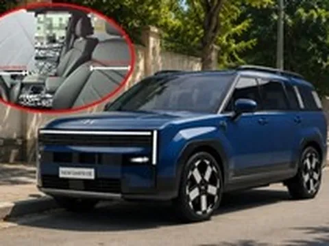 Hyundai Santa Fe facelift lộ diện: Nội thất đổi chất, đuôi xe có thể sửa điểm từng gây tranh cãi