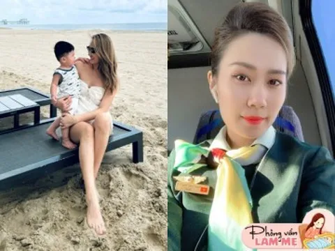 Nữ tiếp viên hàng không gốc Lâm Đồng rời cabin máy bay sinh con, cậu bé 2 tuổi nói được 3 thứ tiếng