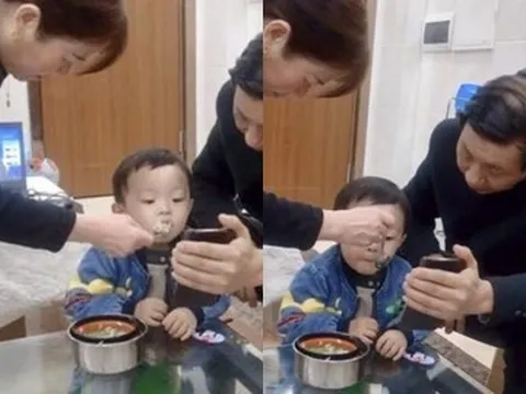 Gửi con về quê nghỉ hè, một lần về thăm mẹ bỉm bất ngờ với cách ông bà cho cháu ăn