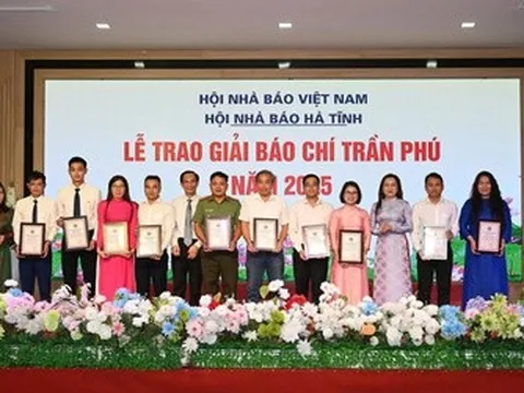 Phóng viên tạp chí Đời sống và Pháp luật đạt giải báo chí Trần Phú