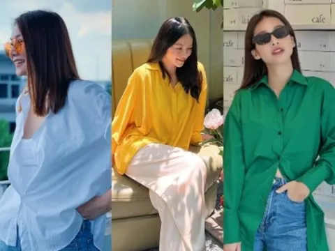 Học Thanh Hằng, Hoa hậu Phương Khánh và Khả Ngân cách mix & match sơ mi oversized cho ngày hè nắng nóng