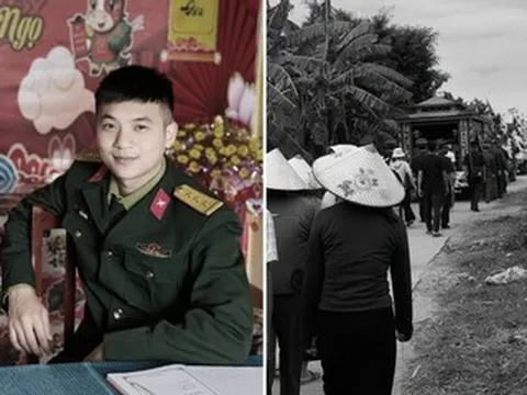 Ca sĩ Hòa Minzy về quê tiễn biệt và lời nhắn xúc động gửi Thượng úy Lê Văn Thắng