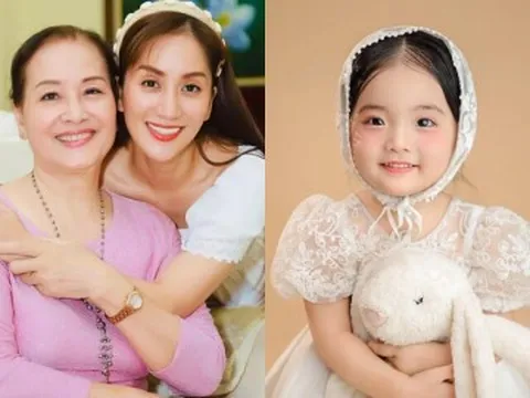 Có bà ngoại là hoa khôi, mẹ là mỹ nhân nức tiếng, con gái Khánh Thi Phan Hiển 3 tuổi xinh như thiên thần