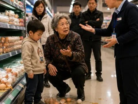 Cách giáo dục cháu trai làm vỡ trứng của bà nội khiến nhân viên siêu thị cũng phải thay đổi thái độ