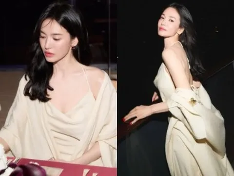 Song Hye Kyo gây sốt khi khoe lưng trần