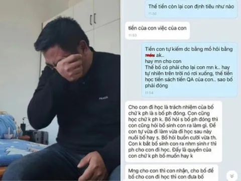 Bố đơn thân nuôi con 12 năm, đọc tin nhắn của đứa trẻ khi đòi mua điện thoại mới ai nấy sững sờ
