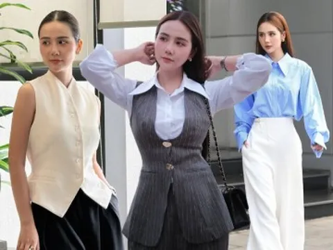 Mỹ nhân phim giờ vàng VTV diện đồ công sở chuẩn "sách mẫu" mặc đẹp: Chị em 30+ xem xong chỉ muốn học theo ngay