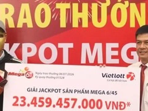Đang uống cà phê, phát hiện trúng Vietlott hơn 23 tỷ đồng