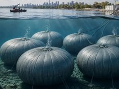 Phát hiện 6 quả 'bóng bay' cao bằng tòa nhà 3 tầng nén xuống độ sâu 60 mét, công trình lưu trữ năng lượng khổng lồ của thế giới lộ diện