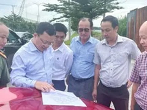 Lãnh đạo phường Tân Phước khảo sát dự án Cảng Cái Mép Hạ và Khu công nghiệp Phú Mỹ 3