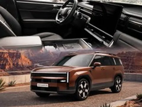 Hyundai Santa Fe 2027 lộ nội thất không ngụy trang, sắp bỏ hộp số DCT và thay đổi toàn diện thiết kế