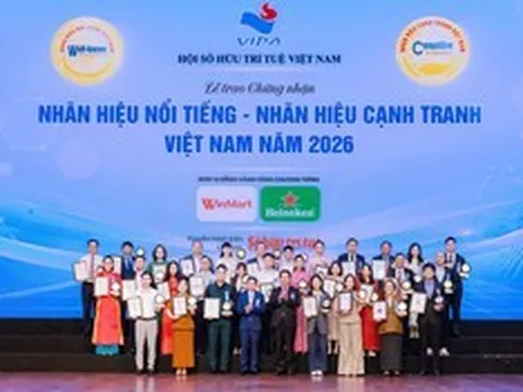 Nhà xuất bản Giáo dục Việt Nam được vinh danh trong "Top 20 Nhãn hiệu nổi tiếng Việt Nam" năm 2026