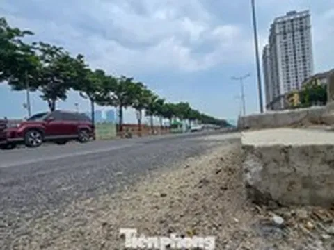 Hiện trạng mặt đường Võ Chí Công sau dự án cống hộp chống ngập