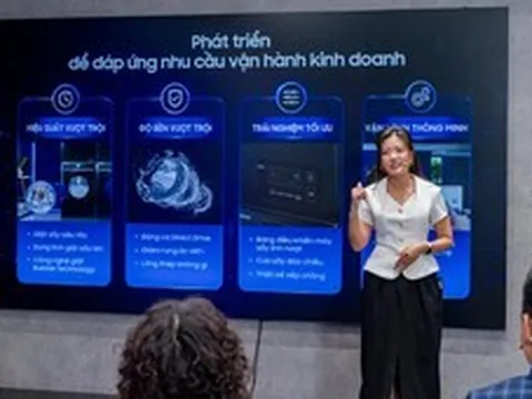 Samsung ra mắt máy giặt sấy thương mại, bước vào cuộc đua hiệu quả vận hành
